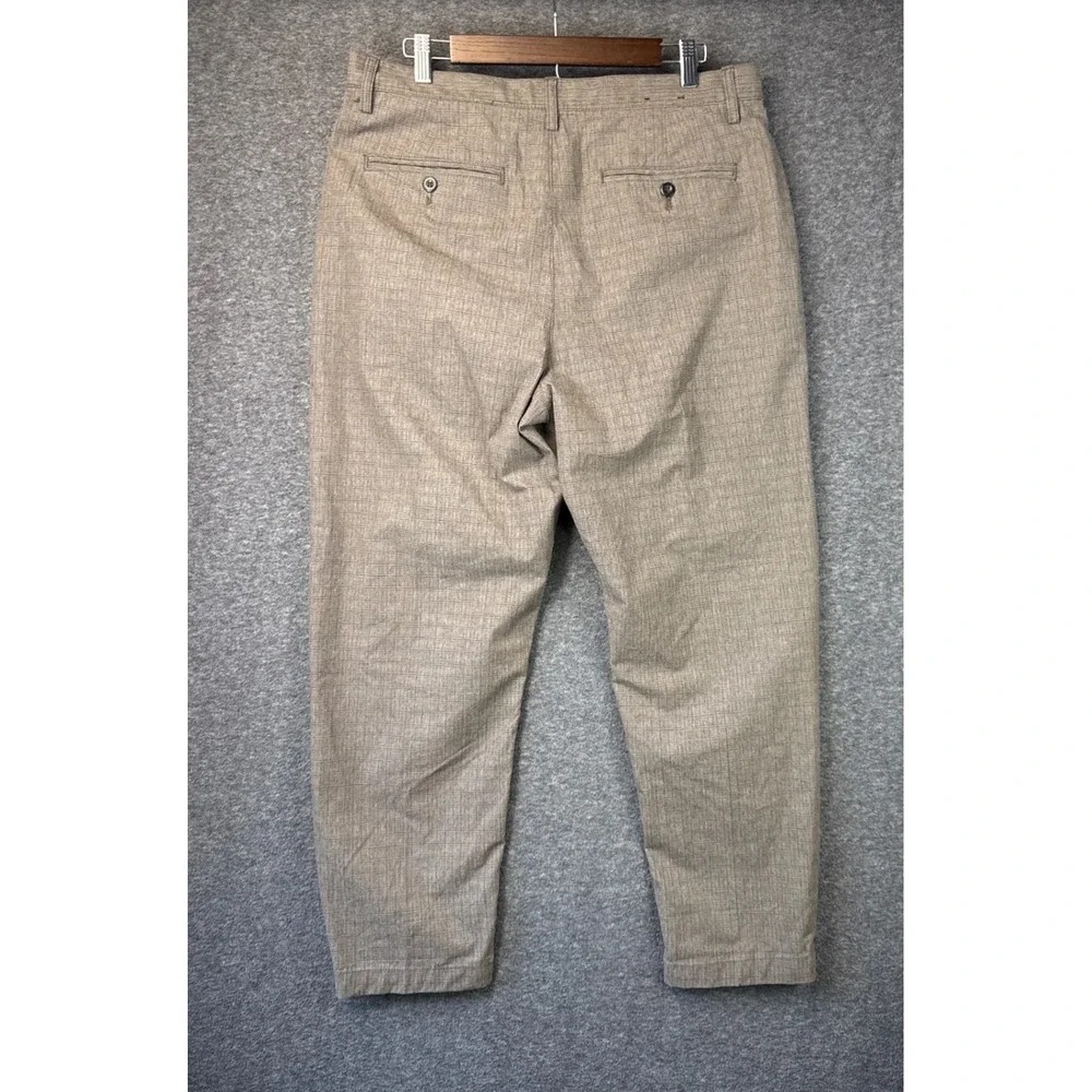 Banana Republic Relaxed Tapered Fit Pants‎ Mens 34x27 Altered Textured Gentleman